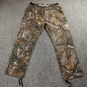Scentlok Pants Mens XL Brown Green Realtree Camo Cargo Outdoor Hunting Ripstop